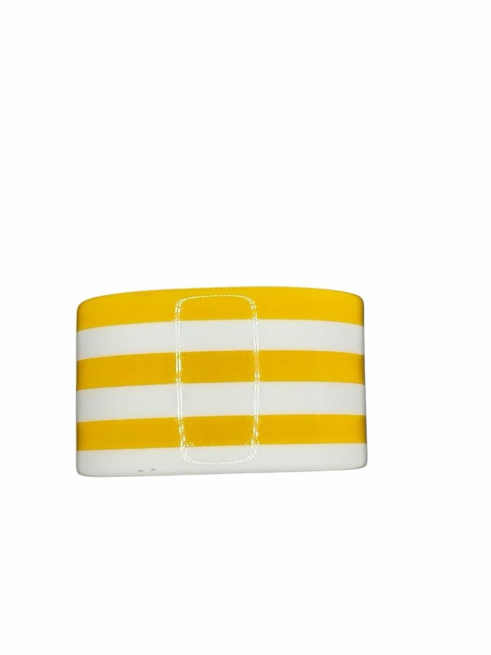 Nordstrom white and yellow striped bracelet cuff